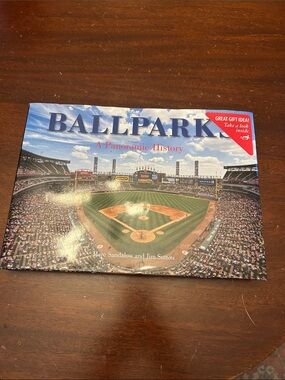 Ballparks: A Panoramic History Hardcover Book - Blue & Green Cover